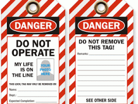 Do Not Operate Tag TG 3034
