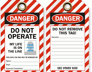 Do Not Operate Tag TG 3034