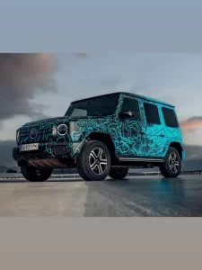 Mercedes has teased the upcoming 2025 EQG electric SUV